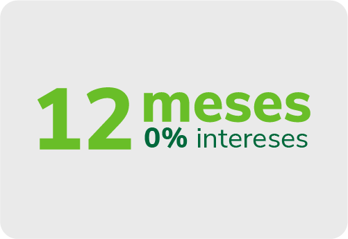 12 meses 0% interés