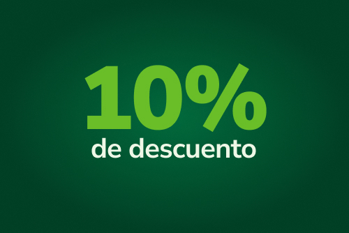 Recibí 10% de descuento